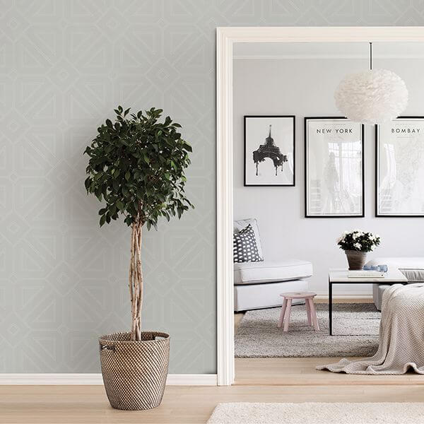 voltaire-silver-beaded-geometric-wallpaper-york-wallcoverings-2902-87334 - York Wallcoverings Wallpaper