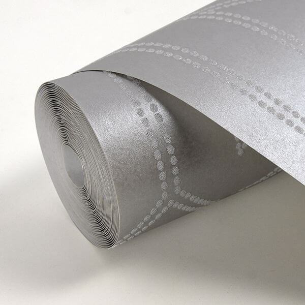 voltaire-platinum-beaded-geometric-wallpaper-york-wallcoverings-2902-87338 - York Wallcoverings Wallpaper