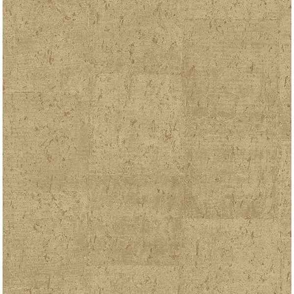 Jules Light Brown Faux Cork Wallpaper - York Wallcoverings - 2900-24949