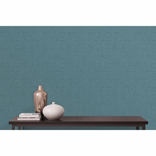 bernice-teal-geometric-wallpaper-york-wallcoverings-2900-25342 - York Wallcoverings Wallpaper