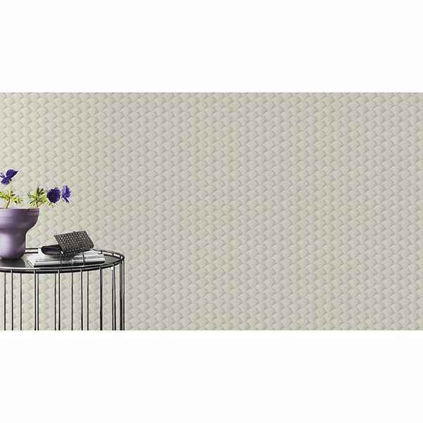 Lanux Off White Fan Wallpaper - York Wallcoverings - RH611533 - York Wallcoverings Wallpaper