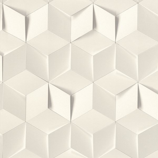 catteau-off-white-cube-wallpaper-york-wallcoverings-rh622331 - York Wallcoverings Wallpaper
