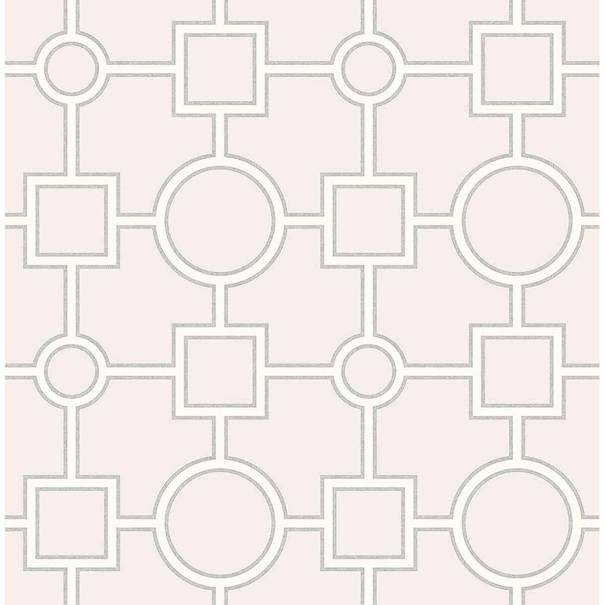 Matrix Light Grey Geometric Wallpaper - York Wallcoverings - 2625-21809 - York Wallcoverings Wallpaper