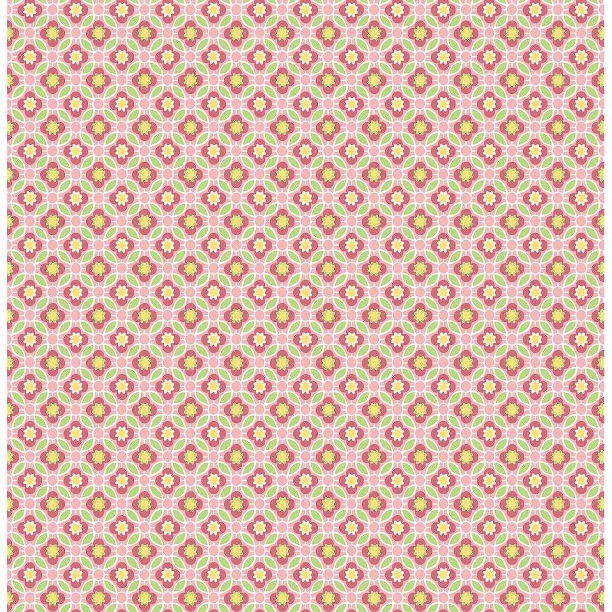 Audra Pink Floral Wallpaper - York Wallcoverings - 2657-22245 - York Wallcoverings Wallpaper