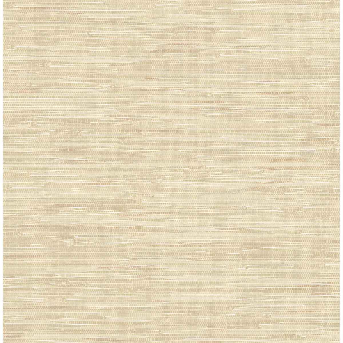 Natalie Taupe Faux Grasscloth Wallpaper - York Wallcoverings - 2657-22267