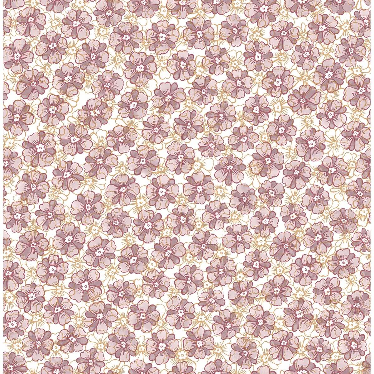 allison-lavender-floral-wallpaper-york-wallcoverings-2657-22226 - York Wallcoverings Papel pintado