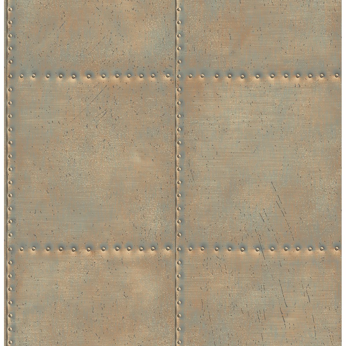 sheet-metal-turquoise-rivets-york-wallcoverings-2701-22344 - York Wallcoverings Wallpaper