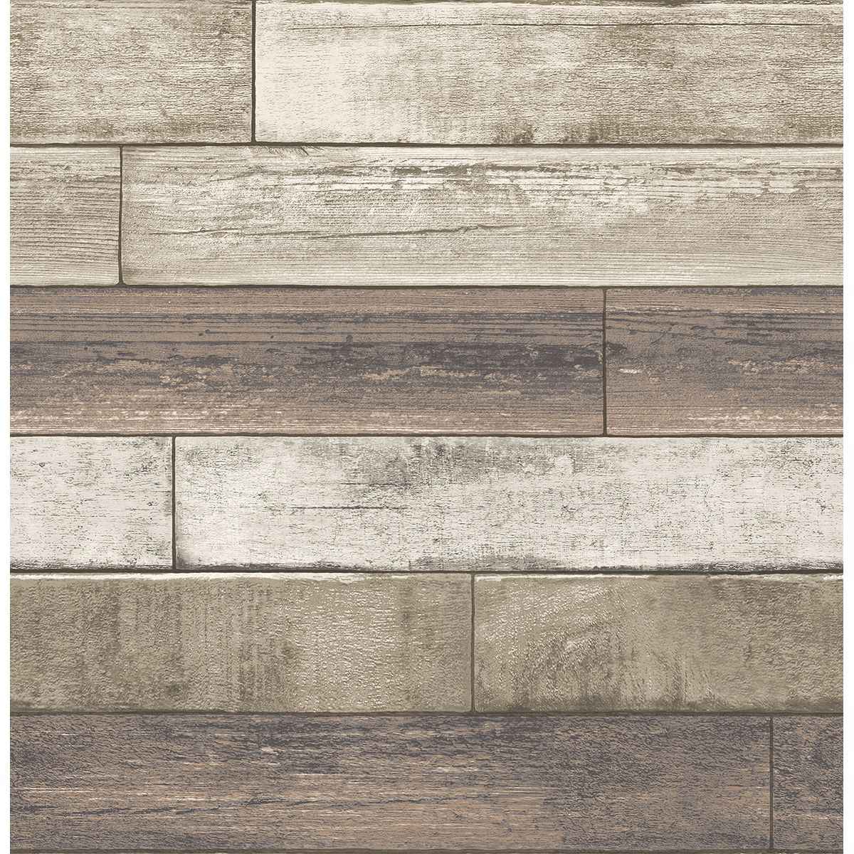 Rust Weathered Plank Wallpaper - York Wallcoverings - 2701-22347 - York Wallcoverings Wallpaper