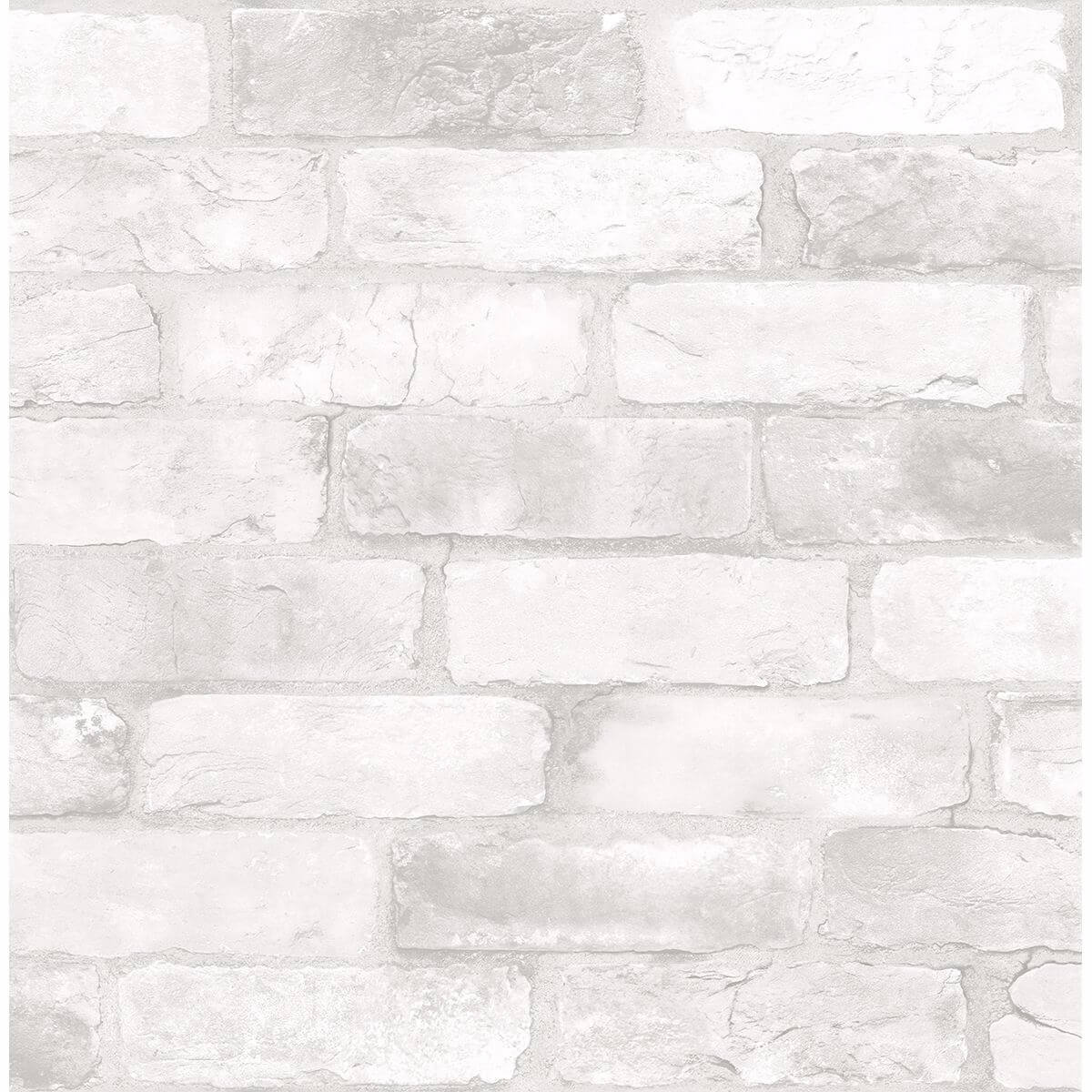 reclaimed-bricks-white-rustic-york-wallcoverings-2701-22321 - York Wallcoverings Wallpaper
