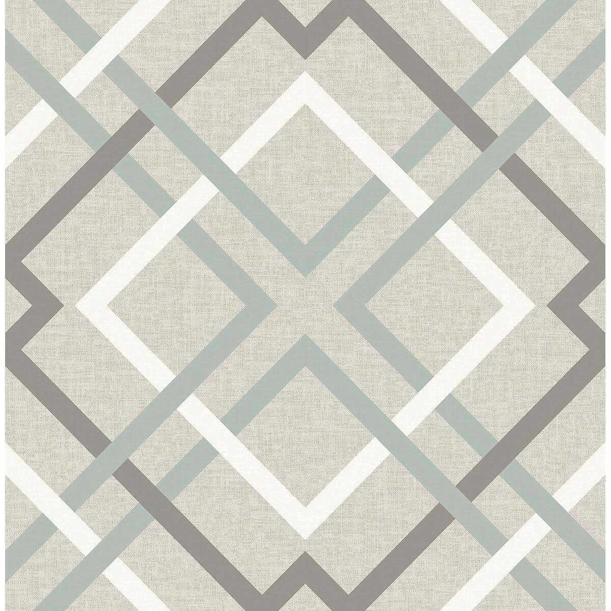 saltire-taupe-plaid-wallpaper-york-wallcoverings-2697-22649 - York Wallcoverings Papel pintado