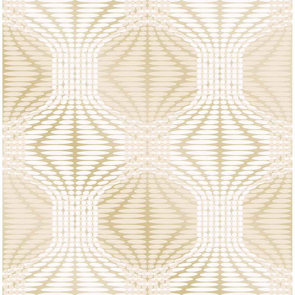 Optic Gold Geometric Wallpaper - York Wallcoverings - 2697-22633