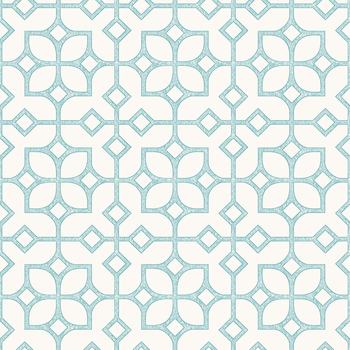 maze-turquoise-tile-york-wallcoverings-2697-78025 - York Wallcoverings Wallpaper