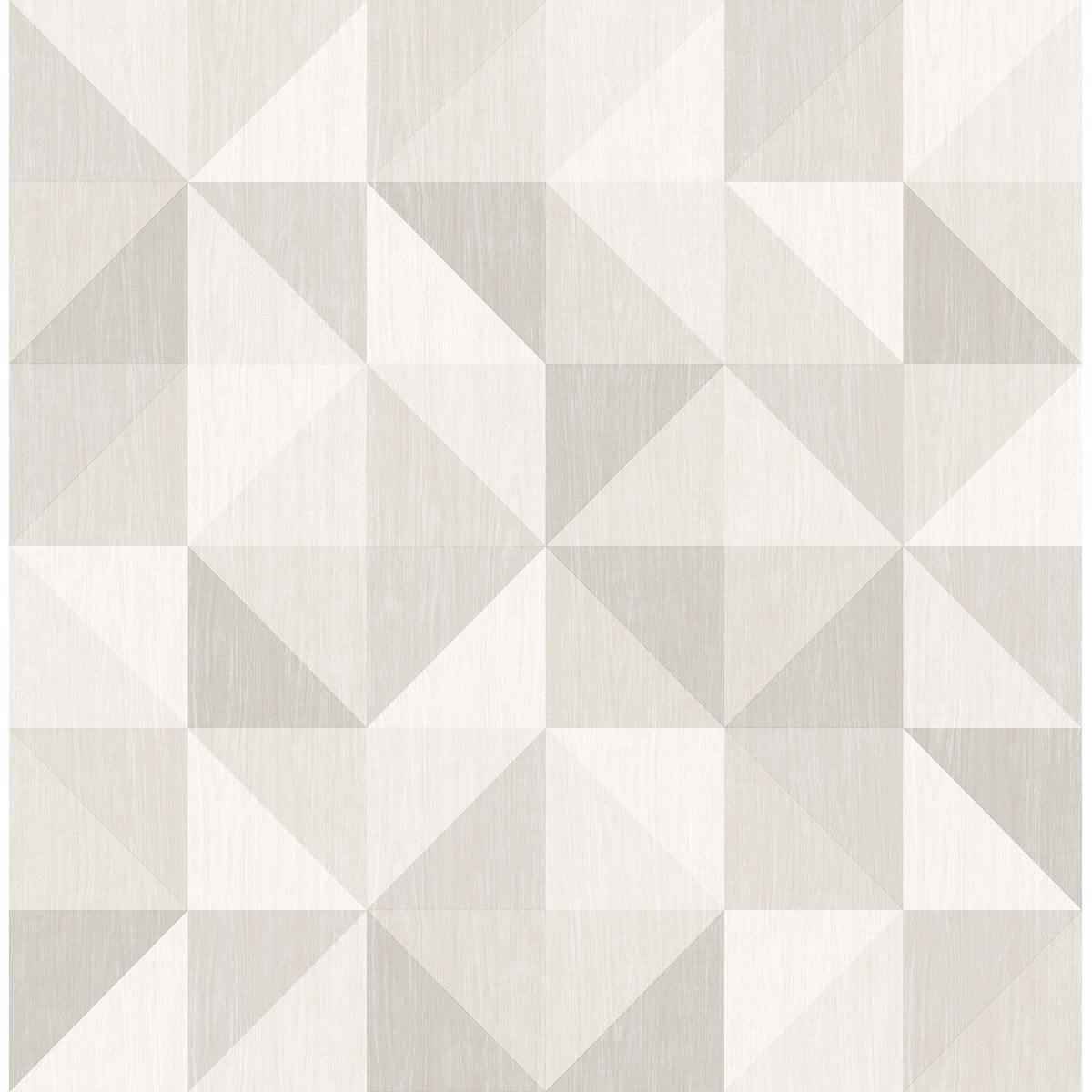 Puzzle Light Grey Geometric Wallpaper - York Wallcoverings - 2697-22625 - York Wallcoverings Wallpaper