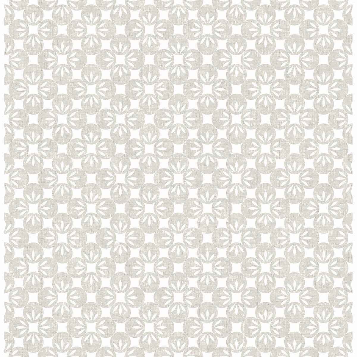 Orbit Neutral Floral Wallpaper - York Wallcoverings - 2716-23829
