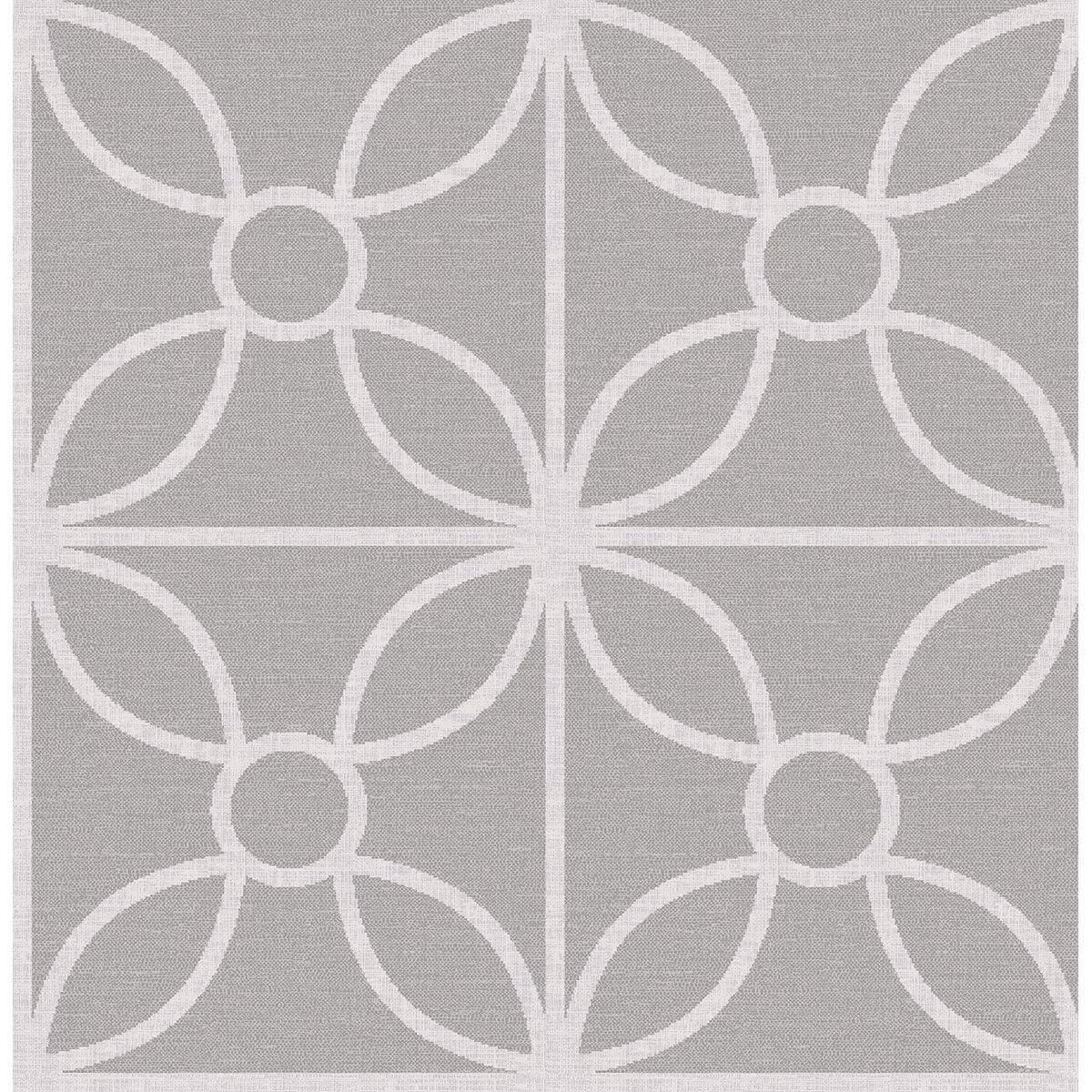 savvy-grey-geometric-wallpaper-york-wallcoverings-2716-23858 - York Wallcoverings Papel pintado