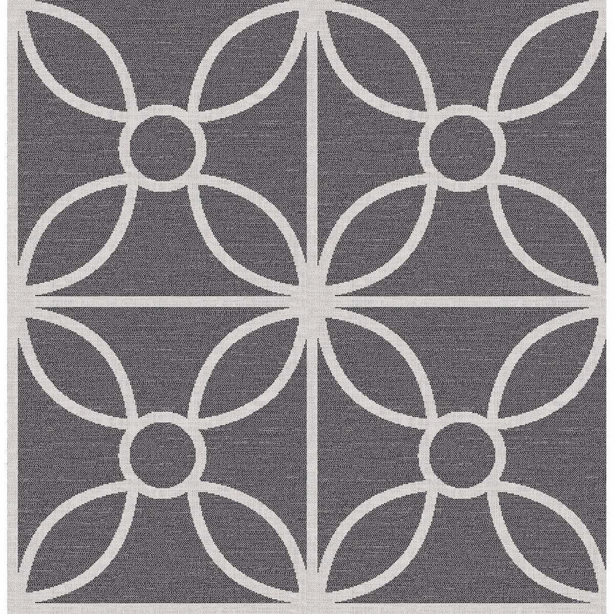 savvy-black-geometric-wallpaper-york-wallcoverings-2716-23859 - York Wallcoverings Papel pintado
