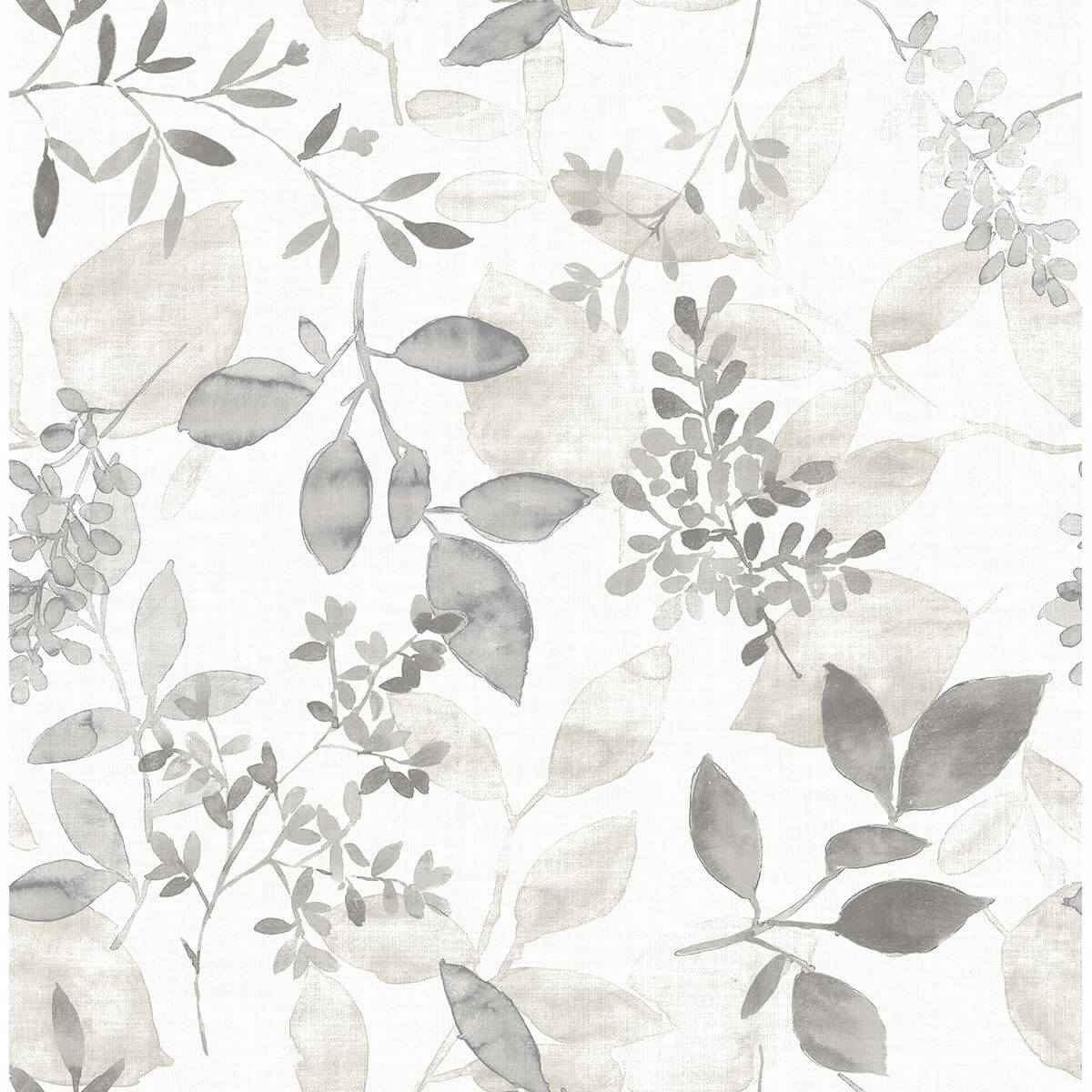 Gossamer Grey Botanical Wallpaper - York Wallcoverings - 2716-23867 - York Wallcoverings Wallpaper