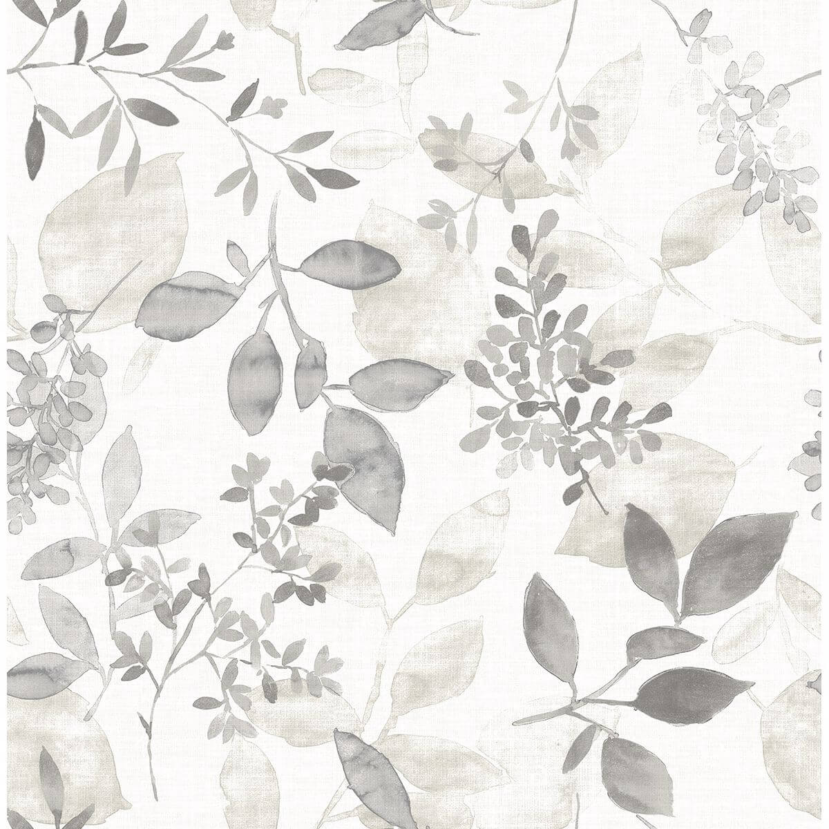 gossamer-grey-botanical-wallpaper-york-wallcoverings-2716-23867 - York Wallcoverings Papel pintado