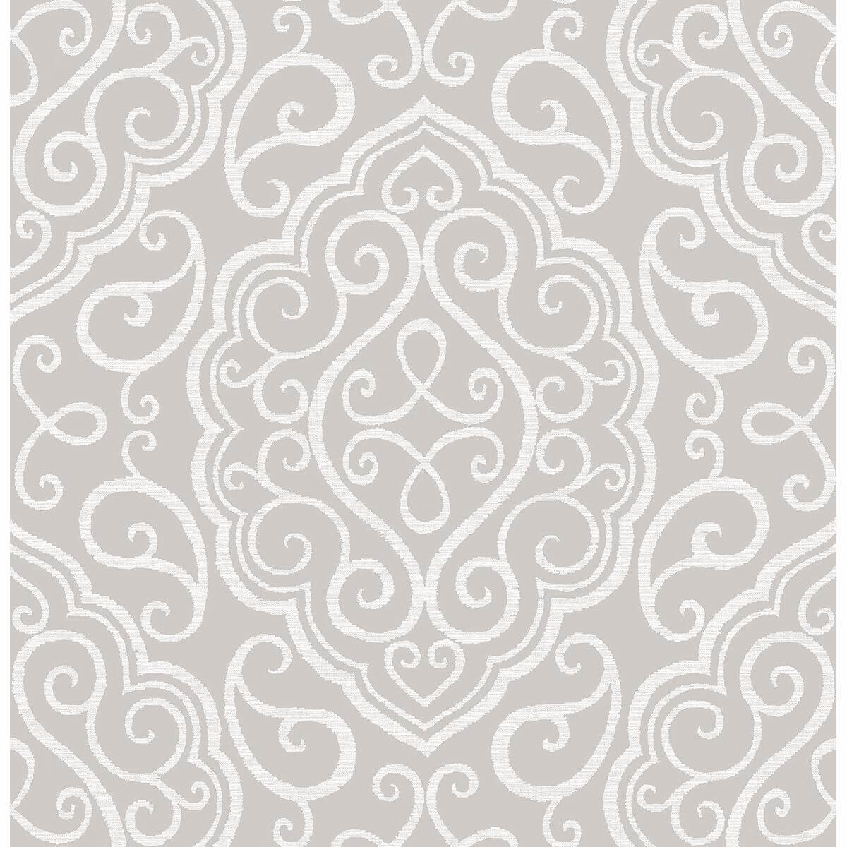 heavenly-taupe-damask-wallpaper-york-wallcoverings-2716-23816 - York Wallcoverings Wallpaper