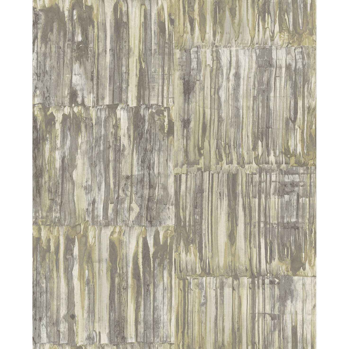 Patina Panels Yellow Metal Wallpaper - York Wallcoverings - 2540-24065
