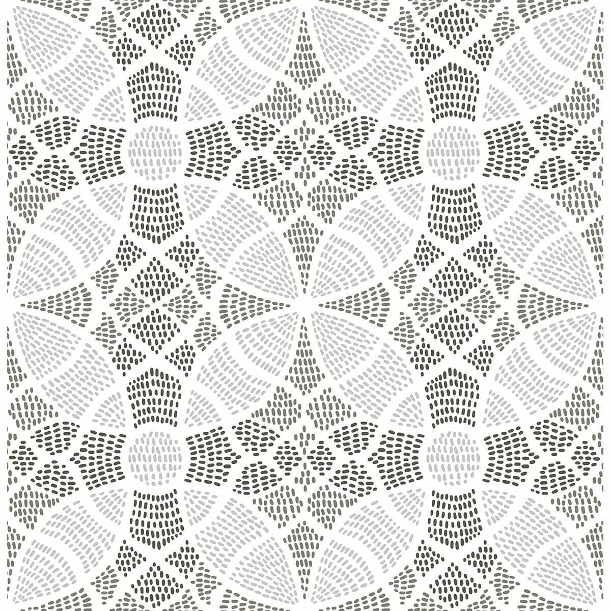 zazen-grey-geometric-wallpaper-york-wallcoverings-2764-24336 - York Wallcoverings Papel pintado
