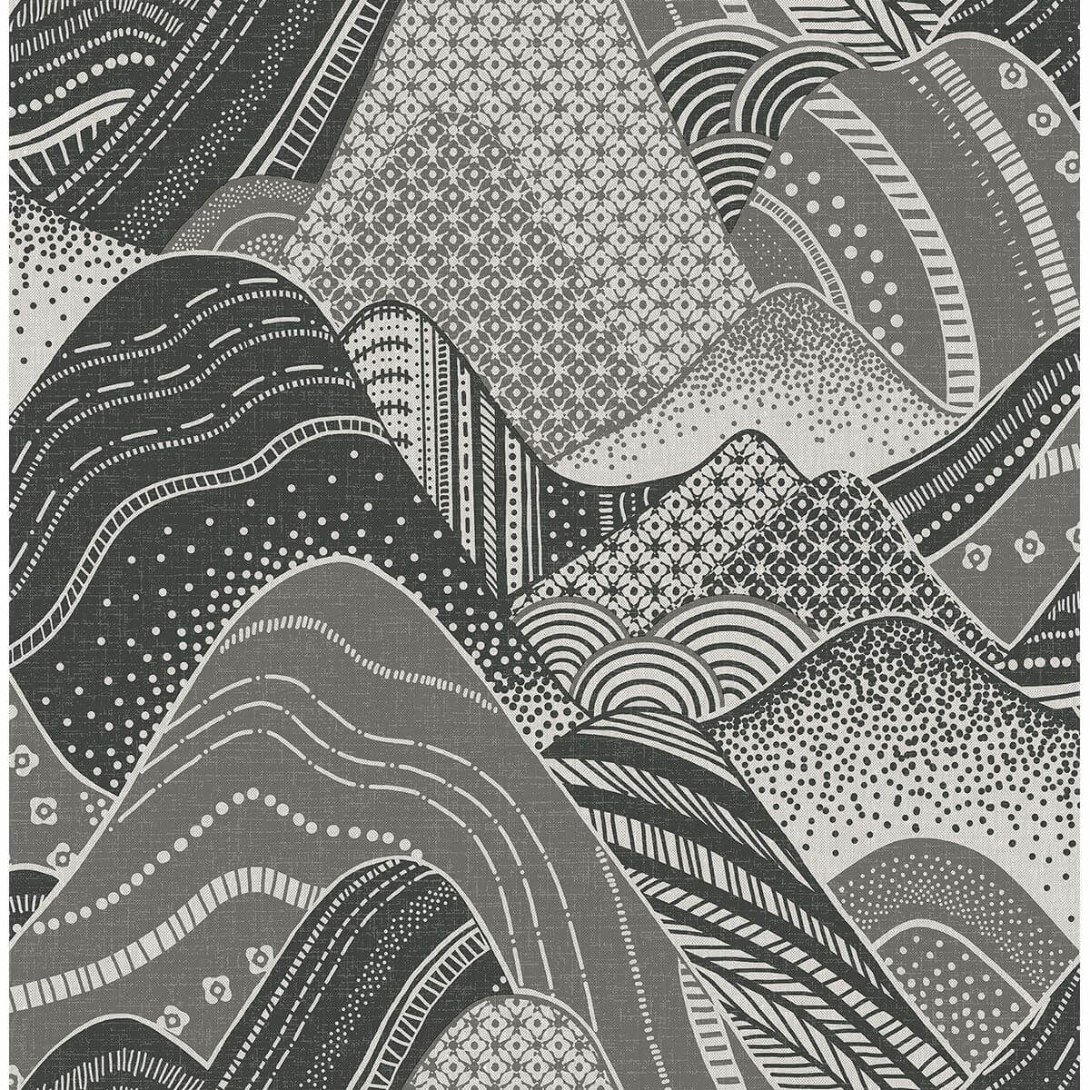 meru-dark-grey-mountain-wallpaper-york-wallcoverings-2764-24331 - York Wallcoverings Papel pintado