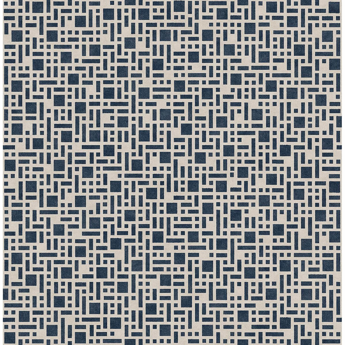 bento-indigo-geometric-wallpaper-york-wallcoverings-2764-24339 - York Wallcoverings Wallpaper