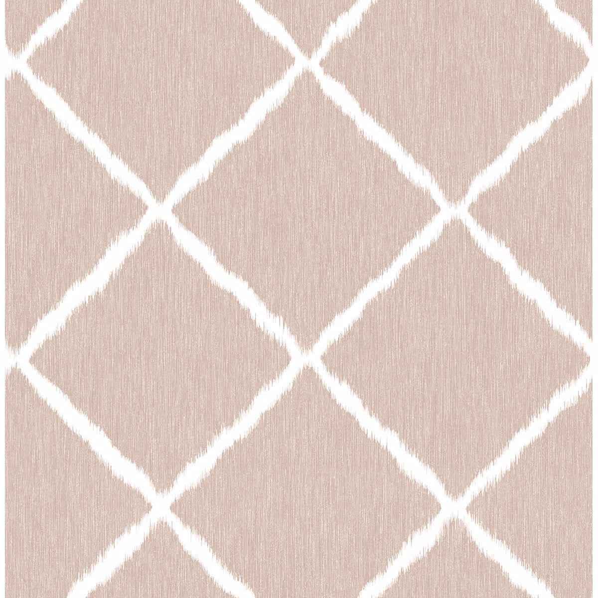 Petal Ikat Trellis Wallpaper - York Wallcoverings - 2785-24811 - York Wallcoverings Wallpaper