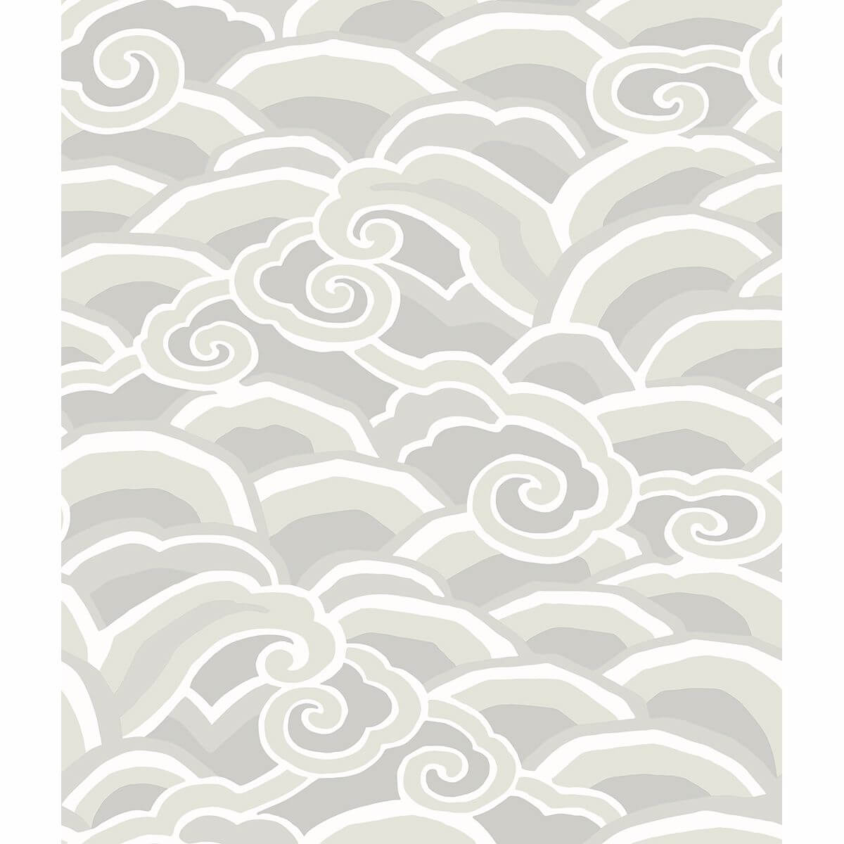 platinum-platinum-decowave-wallpaper-york-wallcoverings-2785-24842 - York Wallcoverings Wallpaper
