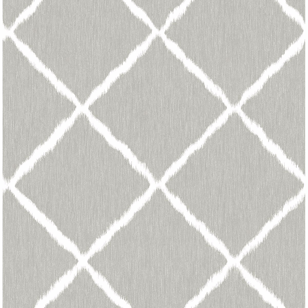 sterling-ikat-trellis-wallpaper-by-sarah-richardson-york-wallcoverings-2785-24814 - York Wallcoverings Wallpaper