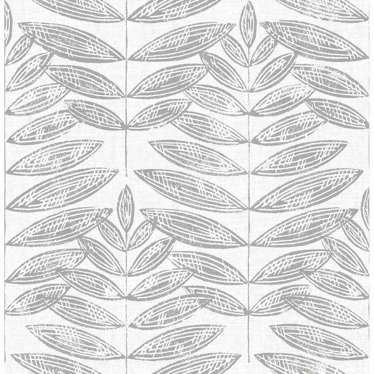 Akira Dove Leaf Wallpaper - York Wallcoverings - 2821-25101