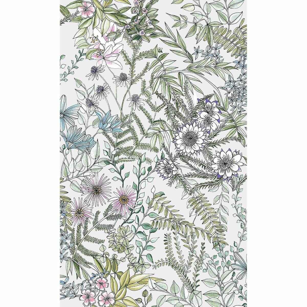 Full Bloom Off White Floral Wallpaper - York Wallcoverings - 2821-12901