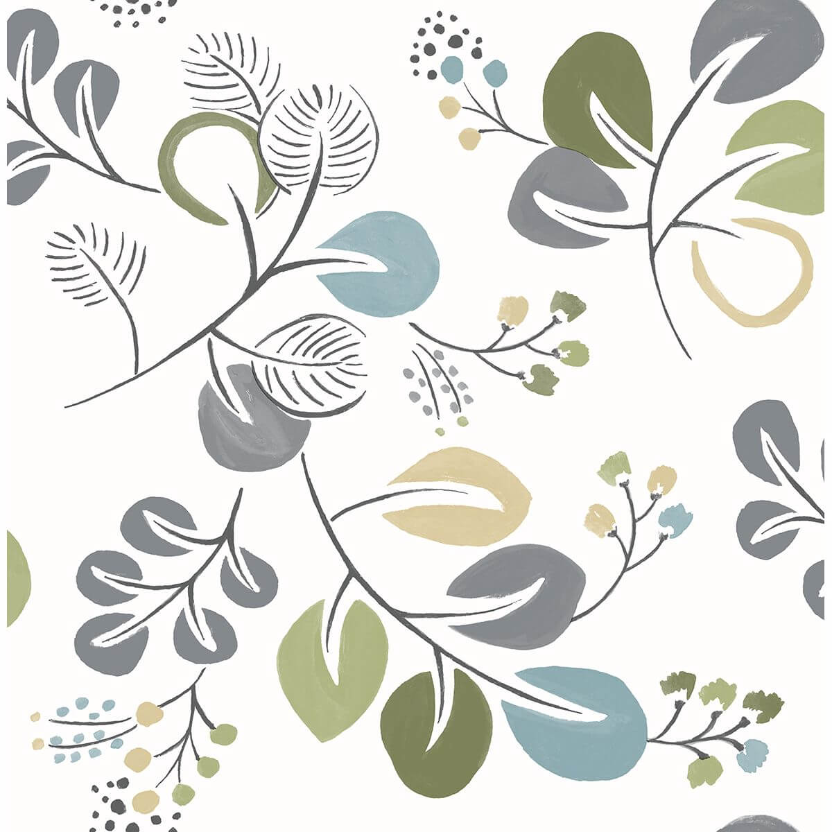 jona-green-trail-wallpaper-york-wallcoverings-2821-25123 - York Wallcoverings Wallpaper