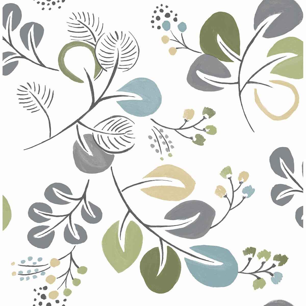 Jona Green Trail Wallpaper - York Wallcoverings - 2821-25123 - York Wallcoverings Wallpaper