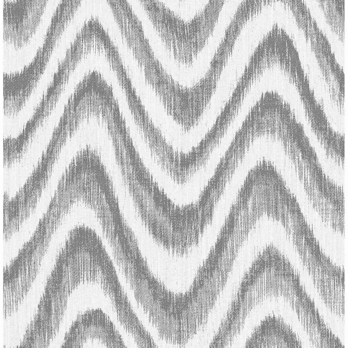 Bargello Grey Faux Grasscloth Wave Wallpaper - York Wallcoverings - 2901-25407 - York Wallcoverings Wallpaper