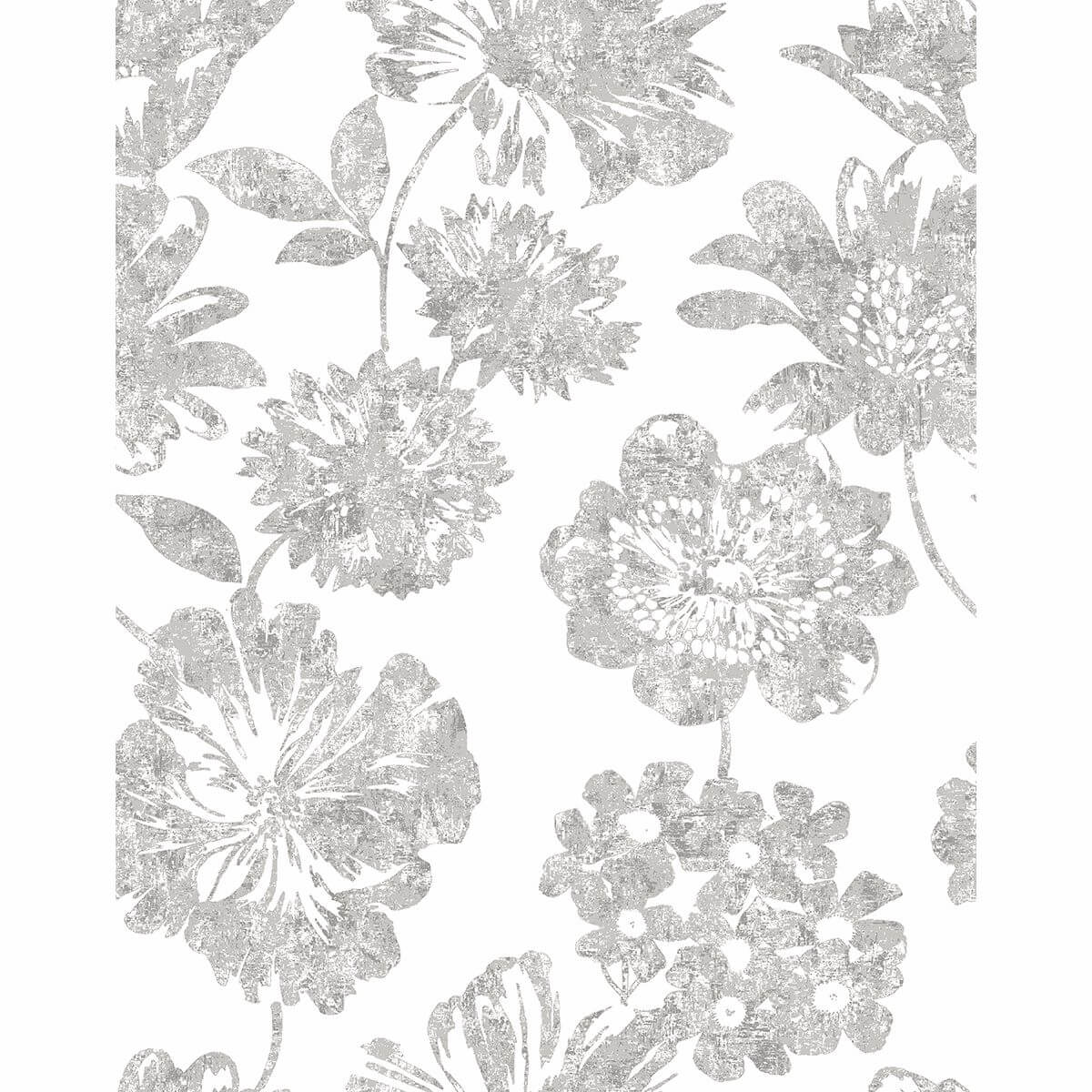 folia-taupe-floral-wallpaper-york-wallcoverings-2901-25416 - York Wallcoverings Wallpaper
