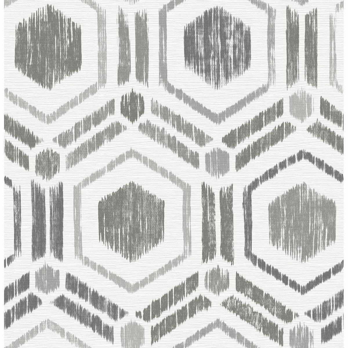 borneo-taupe-geometric-grasscloth-wallpaper-york-wallcoverings-2901-25432 - York Wallcoverings Papel pintado