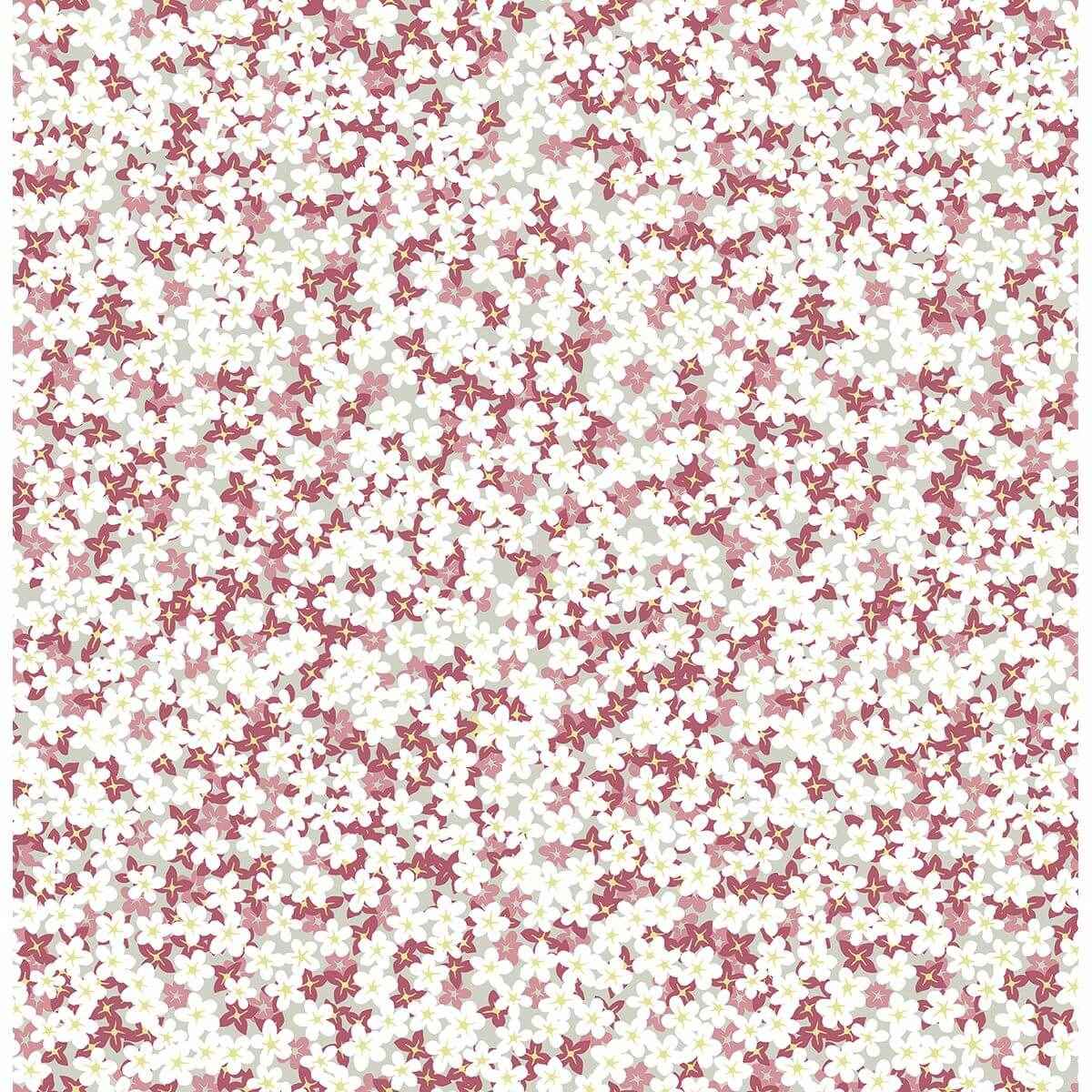 Giverny Pink Miniature Floral Wallpaper - York Wallcoverings - 2901-25446