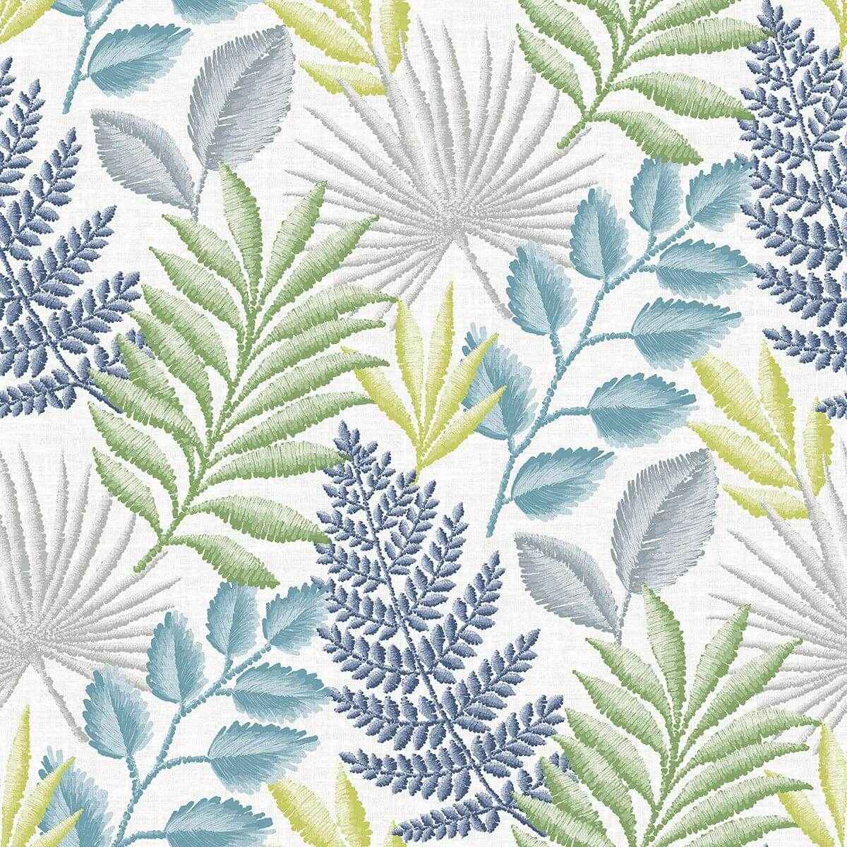 Palomas Multicolor Botanical Wallpaper - York Wallcoverings - 2901-87504