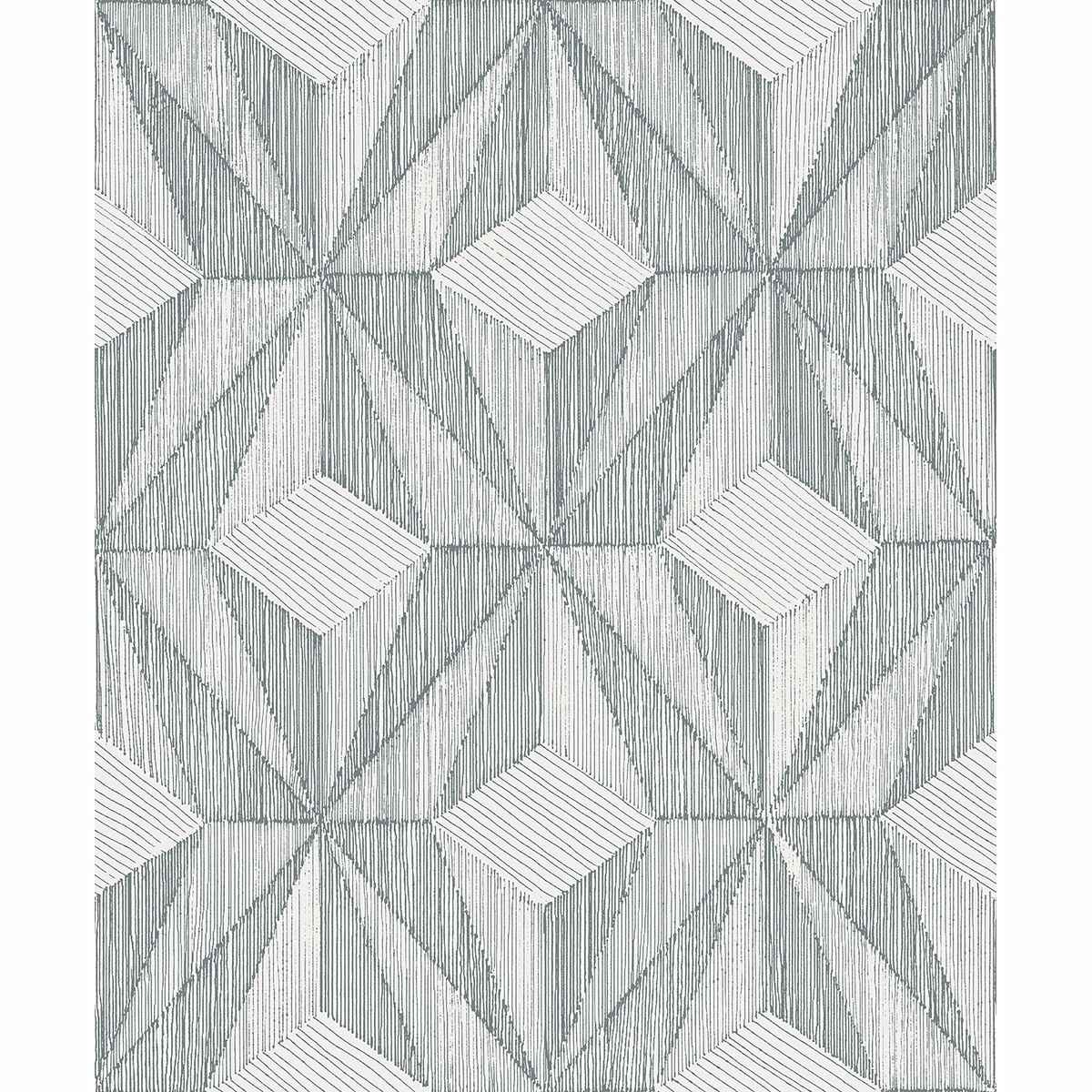 Paragon Slate Geometric Wallpaper - York Wallcoverings - 2908-87103 - York Wallcoverings Wallpaper
