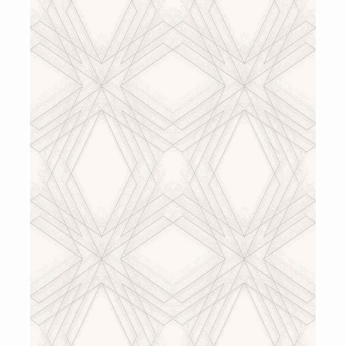 Relativity Off White Geometric Wallpaper - York Wallcoverings - 2908-87105