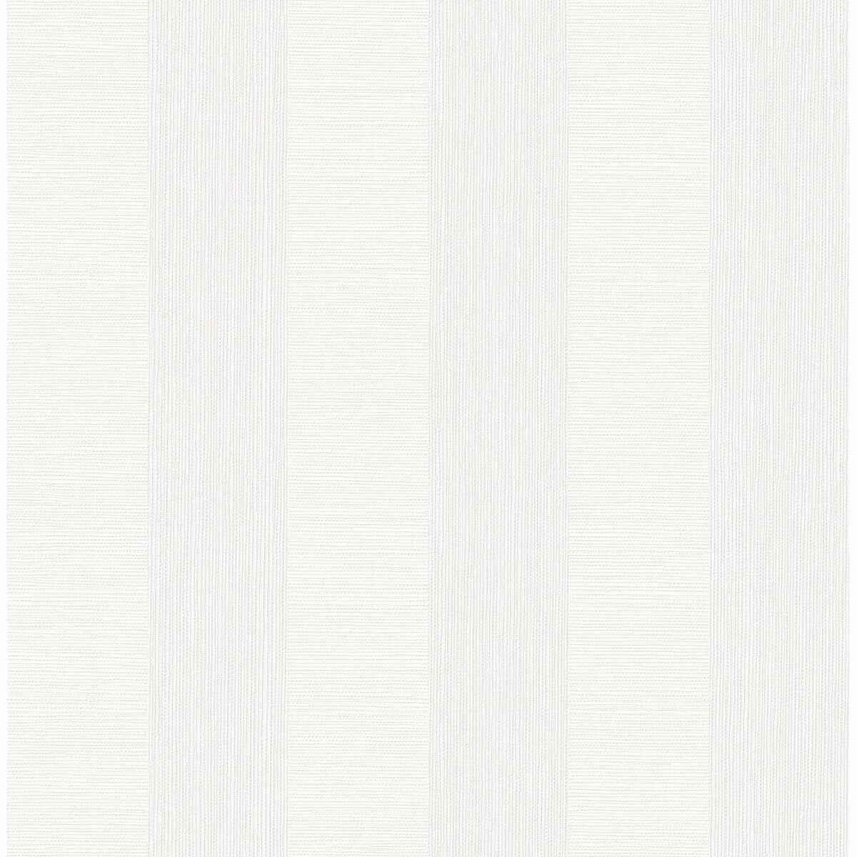 Intrepid White Faux Grasscloth Stripe Wallpaper - York Wallcoverings - 2908-25306 - York Wallcoverings Wallpaper