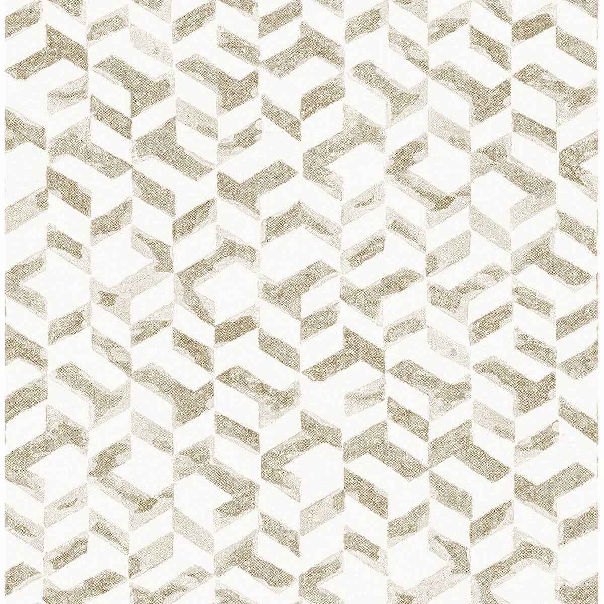 instep-champagne-abstract-geometric-wallpaper-york-wallcoverings-2902-25500 - York Wallcoverings Wallpaper