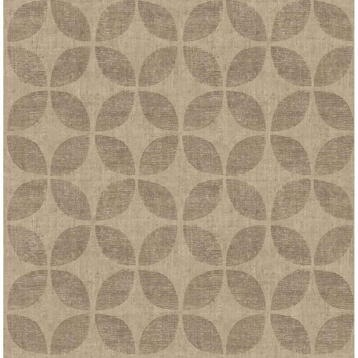 Polaris Brass Geometric Wallpaper - York Wallcoverings - 2902-25514 - York Wallcoverings Wallpaper