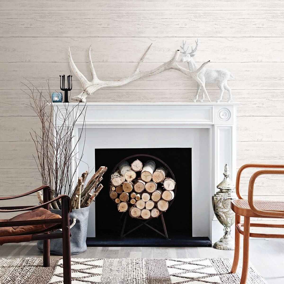 Colleen White Washed Boards Wallpaper - York Wallcoverings - 2922-22307 - York Wallcoverings Wallpaper