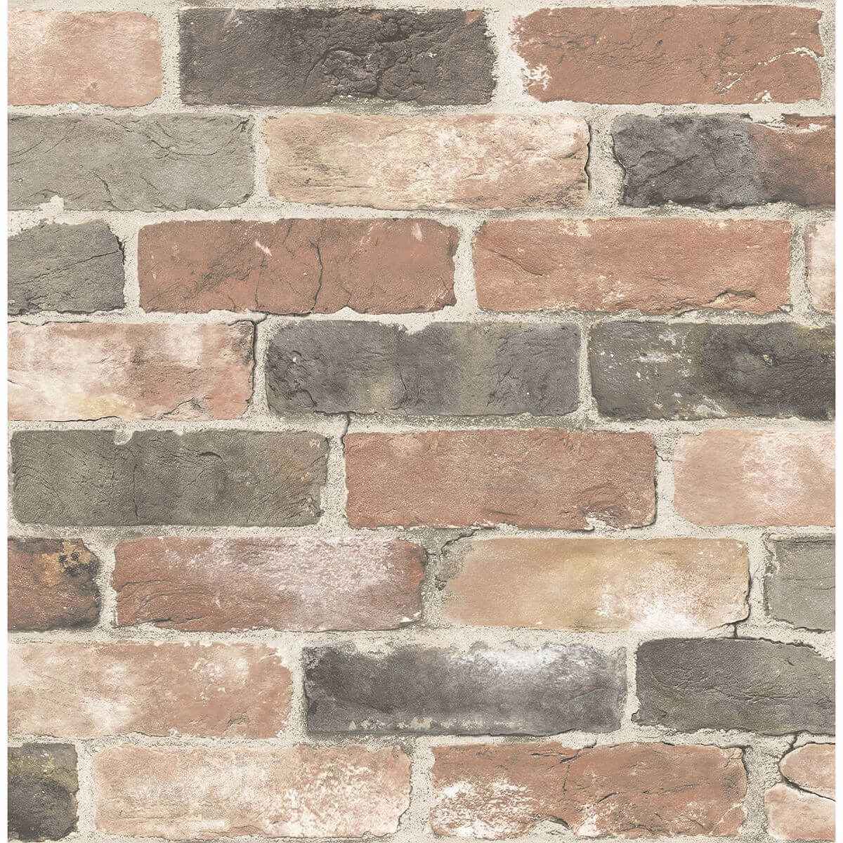Rustin Red Reclaimed Bricks Wallpaper - York Wallcoverings - 2922-22320 - York Wallcoverings Wallpaper