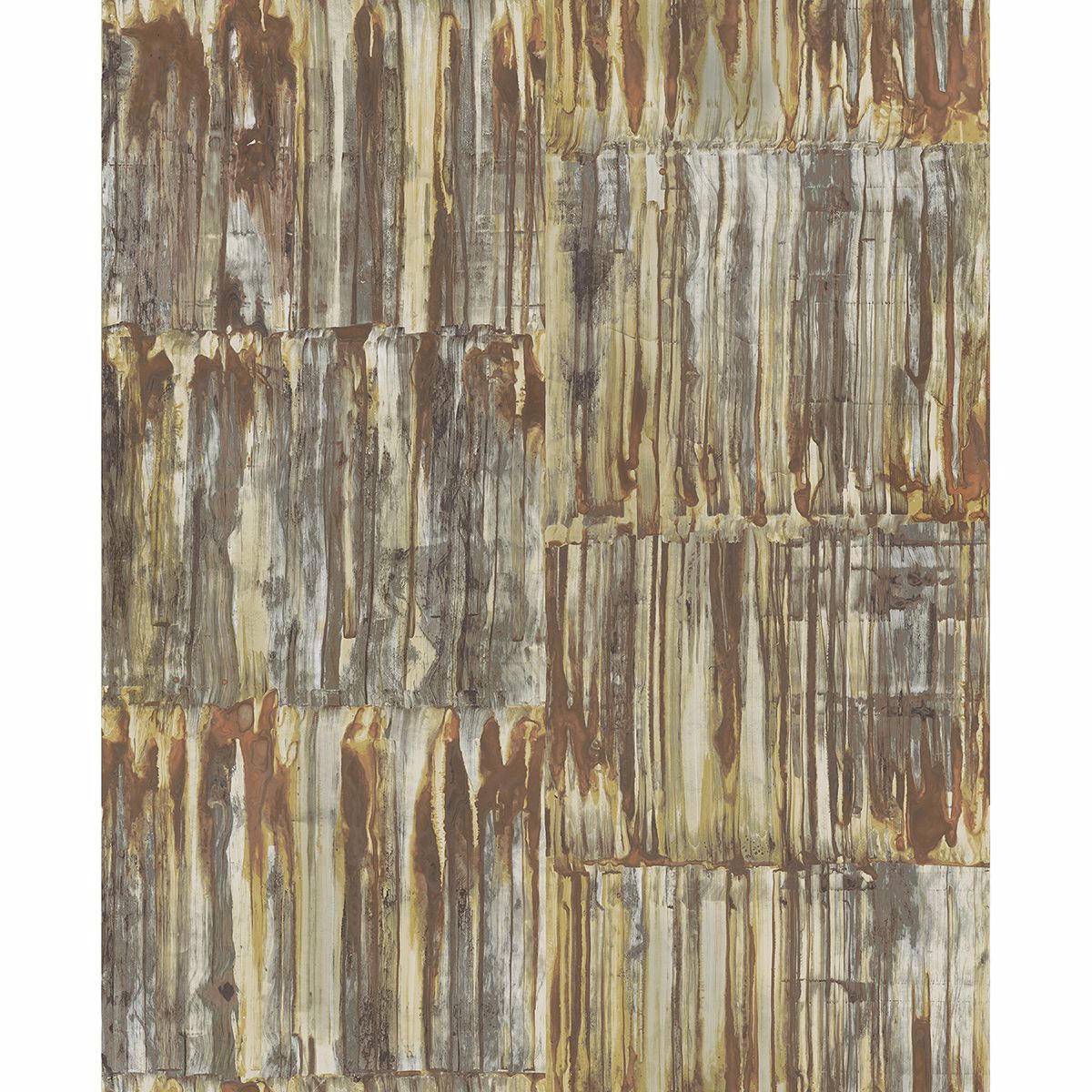 Patina Brass Faux Metal Panels Wallpaper - York Wallcoverings - 2922-24063 - York Wallcoverings Papel pintado