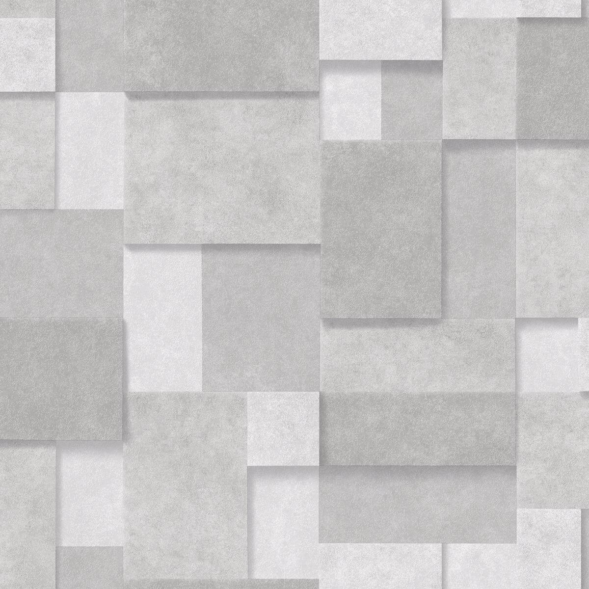 duchamp-silver-metallic-squares-wallpaper-york-wallcoverings-2922-25353 - York Wallcoverings Wallpaper