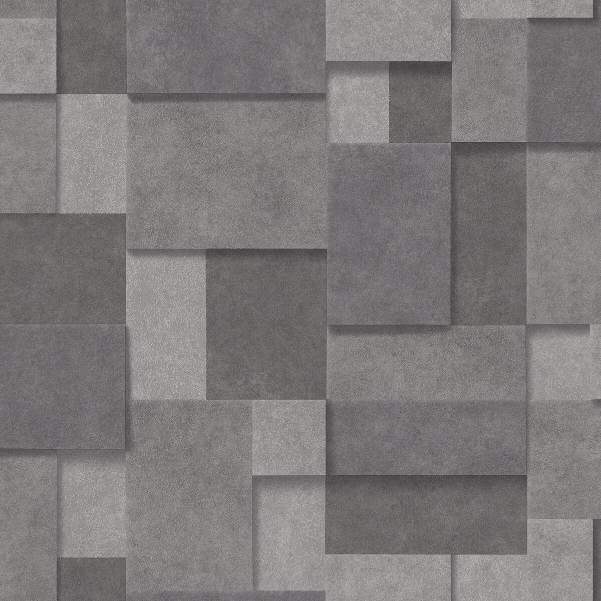 duchamp-dark-grey-metallic-squares-wallpaper-york-wallcoverings-2922-25354 - York Wallcoverings Wallpaper