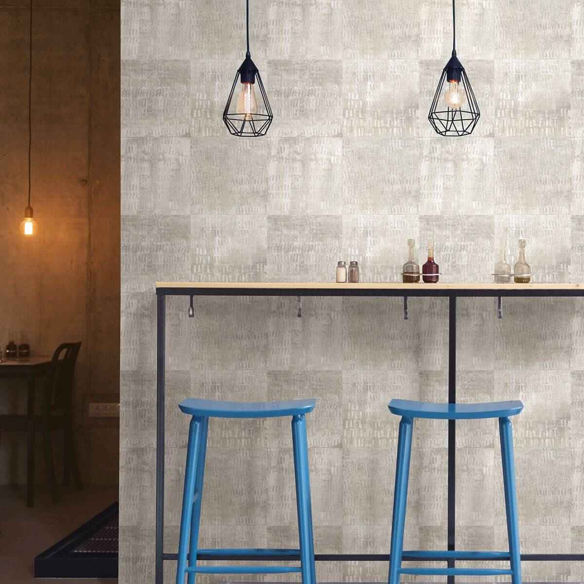 Conundrum Silver Faux Metal Wallpaper - York Wallcoverings - 2922-25382 - York Wallcoverings Wallpaper